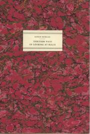 Front cover of Thirteen Ways of Looking at Rillie by Edwin Morgan