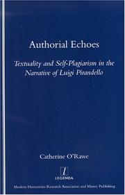 Cover of Authorial echoes by Catherine O'Rawe