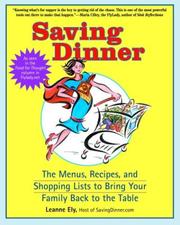 Cover of Saving Dinner by Leanne Ely