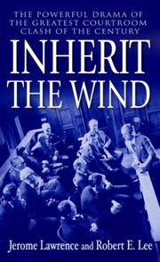 Cover of Inherit the wind by Jerome Lawrence