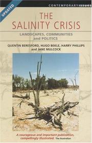 Cover of The salinity crisis by Hugo Bekle