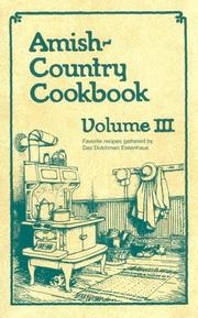 Front cover of Amish-Country Cookbook (Amish-Country Cookbooks (Evangel Numbered)) by Unknown