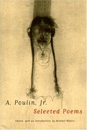 Cover of Selected poems by A. Poulin