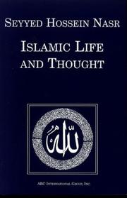 Front cover of Islamic life and thought by Seyyed Hossein Nasr