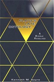 Front cover of Plato's late ontology by Kenneth M. Sayre