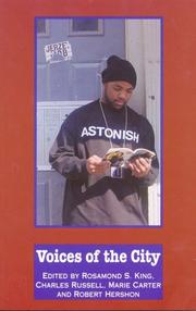 Front cover of Voices of the city by Rosamund King