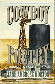 Cover of Cowboy poetry by Jane Morton