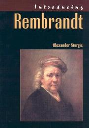 Cover of Introducing Rembrandt by Alexander Sturgis