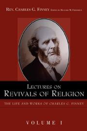 Cover of Lectures on revivals of religion by Charles Grandison Finney