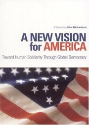 Front cover of A new vision for America by John Richardson