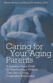 Cover of Caring for your aging parents by Raeann Berman