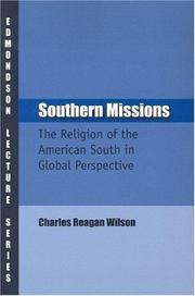 Cover of Southern missions by Charles Reagan Wilson