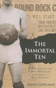 Cover of The Immortal Ten by Todd Copeland