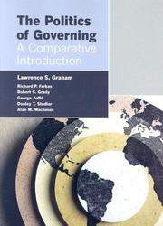 Cover of Politics of Governing by Richard P. Farkas