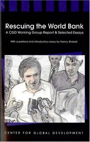 Front cover of Rescuing the World Bank by Nancy Birdsall