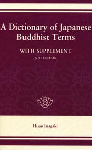 Cover of A dictionary of Japanese Buddhist terms by Hisao Inagaki