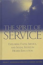 Front cover of The spirit of service by Carolyn R. O'Grady