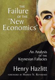 Front cover of The failure of the "new economics" by Henry Hazlitt