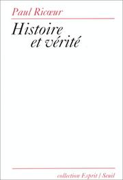 Front cover of Histoire et vérité by Paul Ricœur