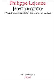 Cover of Je est un autre by Philippe Lejeune