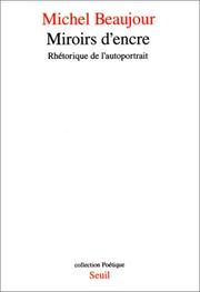 Cover of Miroirs d'encre by Michel Beaujour