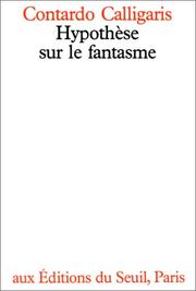 Front cover of Hypothèse sur le fantasme by Contardo Calligaris