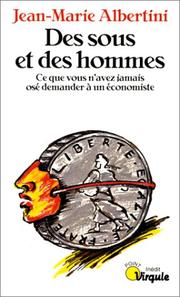 Cover of Des sous et des hommes by Jean Marie Albertini