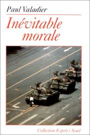 Cover of Inévitable morale by Paul Valadier