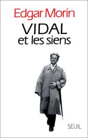 Cover of Vidal et les siens by Edgar Morin