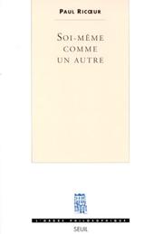 Front cover of Soi-même comme un autre by Paul Ricœur