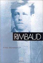 Cover of Rimbaud by Yves Bonnefoy