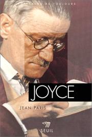 Cover of James Joyce par lui-me me by Jean Paris