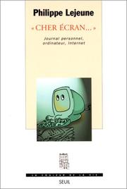Cover of "Cher écran-- " by Philippe Lejeune