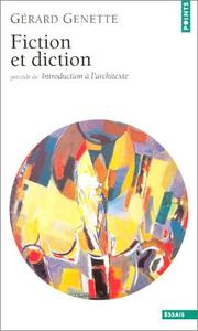 Front cover of Fiction et diction by Gérard Genette