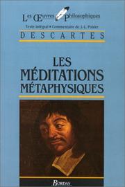 Front cover of Meditations Metaphysiques by René Descartes