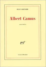 Cover of Albert Camus by Jean Grenier