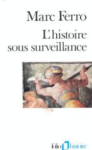 Front cover of L' histoire sous surveillance by Marc Ferro