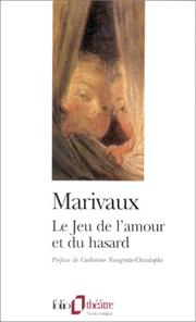Cover of Le jeu de l'amour et du hasard by Pierre Carlet de Chamblain de Marivaux