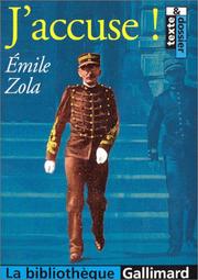 Cover of J'accuse by Émile Zola