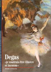 Cover of Degas by Henri Loyrette