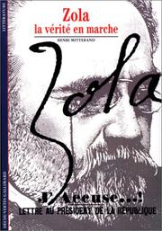 Front cover of Zola by Henri Mitterand