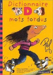 Front cover of Dictionnaire des mots tordus by Pef