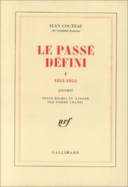 Cover of Le passé défini by Jean Cocteau