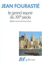 Cover of Le grand espoir du XXe siècle by Jean Fourastié