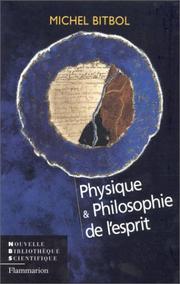 Front cover of Physique et philosophie de l'esprit by Michel Bitbol