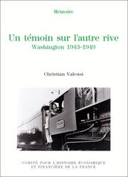 Front cover of Un témoin sur l'autre rive by Christian Valensi