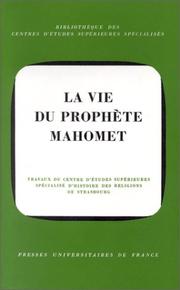 Front cover of La Vie du prophète Mahomet by Université de Strasbourg. Centre de recherches d'histoire des religions