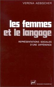 Cover of Les femmes et le langage by Verena Aebischer