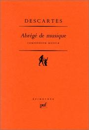 Cover of Musicae compendium by René Descartes