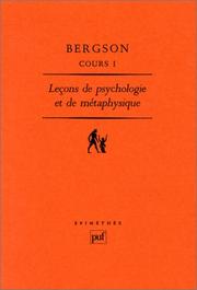 Cover of Cours by Henri Bergson